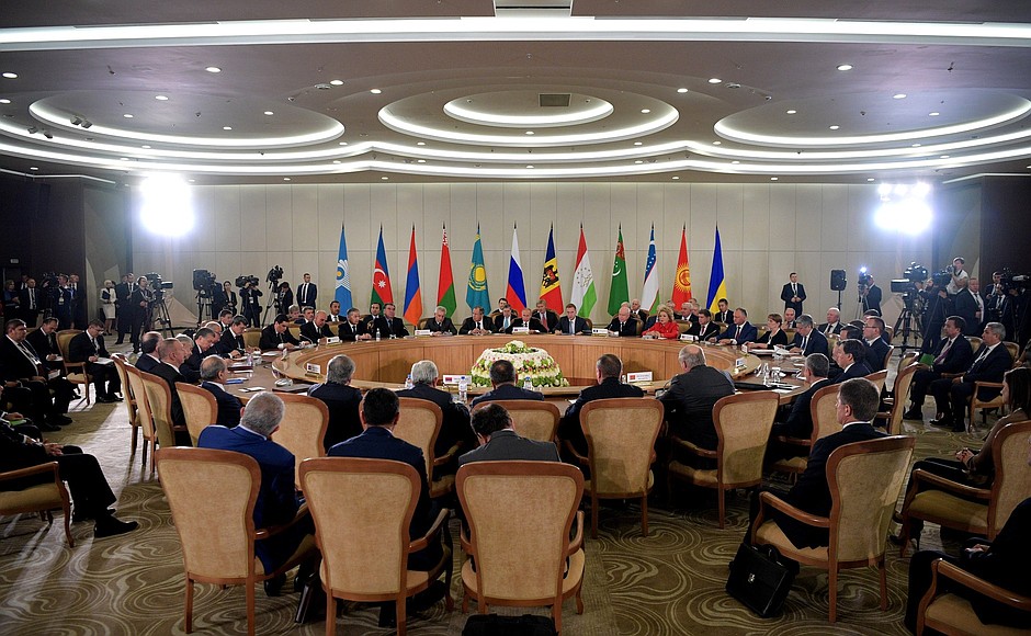 At the expanded format meeting of the CIS Council of Heads of State.