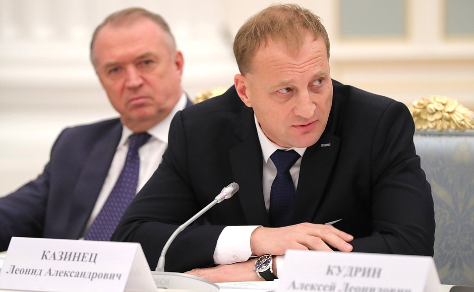 President of the National Association of Home Builders Leonid Kazinets at a meeting of the Council for Strategic Development and Priority Projects.
