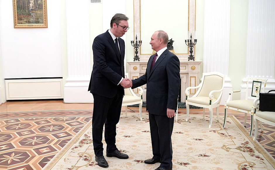 С Президентом Республики Сербии Александром Вучичем.