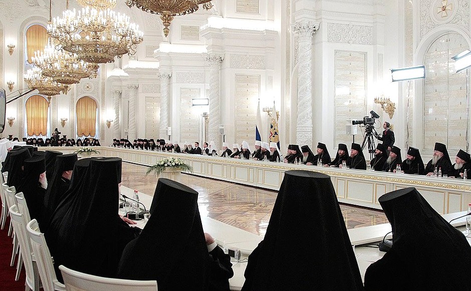 Meeting with participants of the Bishops' Council.