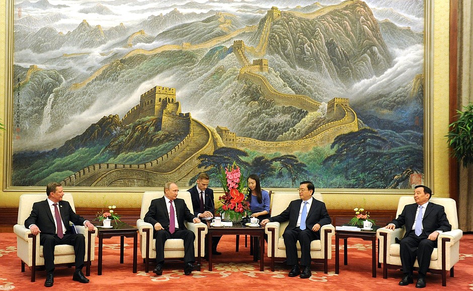 Встреча с Председателем Постоянного комитета Всекитайского собрания народных представителей Чжан Дэцзяном.