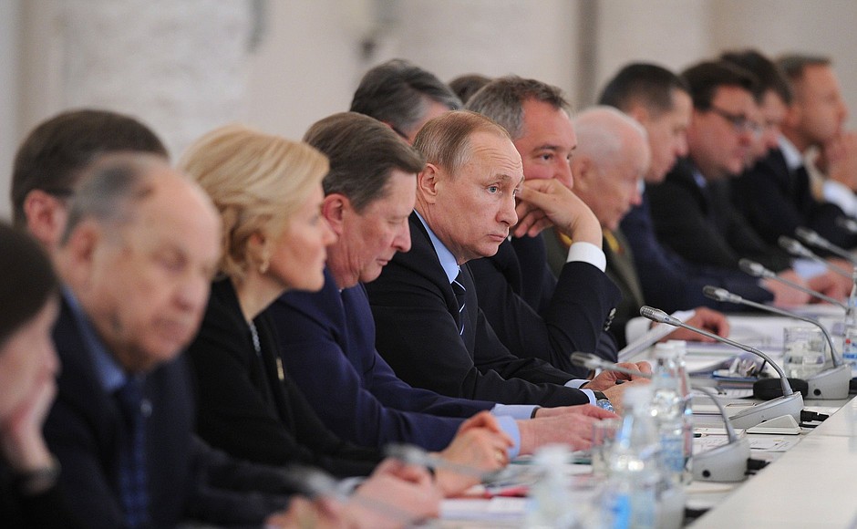 At the meeting of the Russian Pobeda (Victory) Organising Committee.