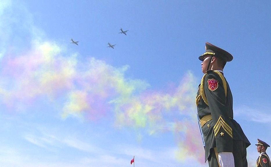 Военный парад в честь 70-й годовщины Победы китайского народа в войне сопротивления Японии и окончания Второй мировой войны.