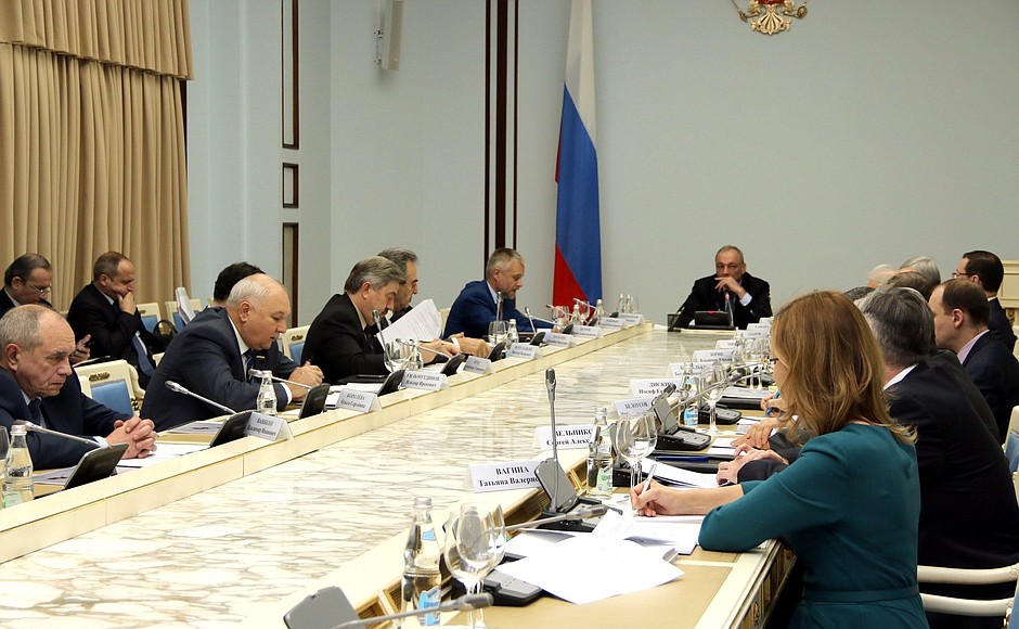 Заседание президиума Совета по межнациональным отношениям.