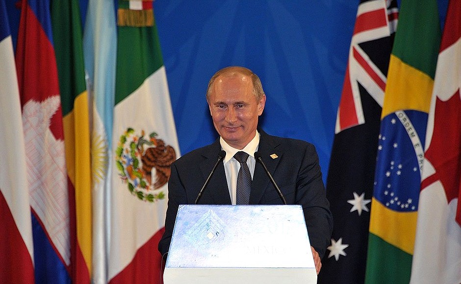Following the G20 Summit Vladimir Putin gave a press conference and answered journalists’ questions.