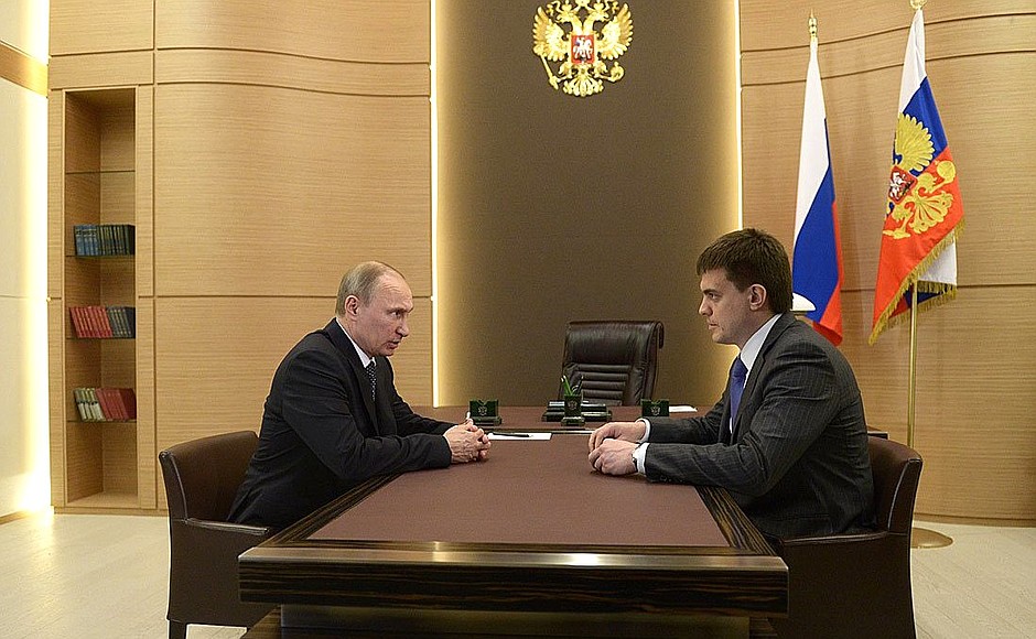 Meeting with Director of the Federal Agency for Scientific Organisations Mikhail Kotyukov.