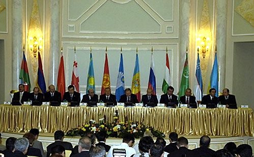 Press conference following the session of the Council of Heads of State of the CIS Member Countries.