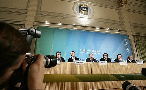 Press conference following the Russia-EU summit.