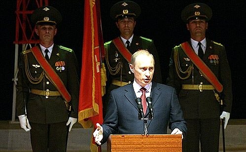 Speech at a ceremony dedicated to the 50th anniversary of the founding of the Baikonur space centre.