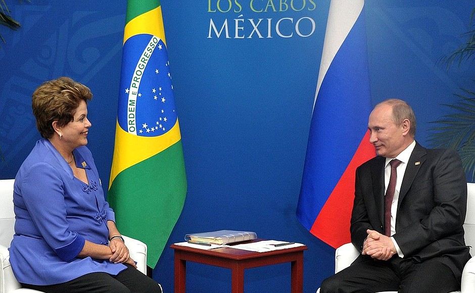 С Президентом Бразилии Дилмой Роуссефф.