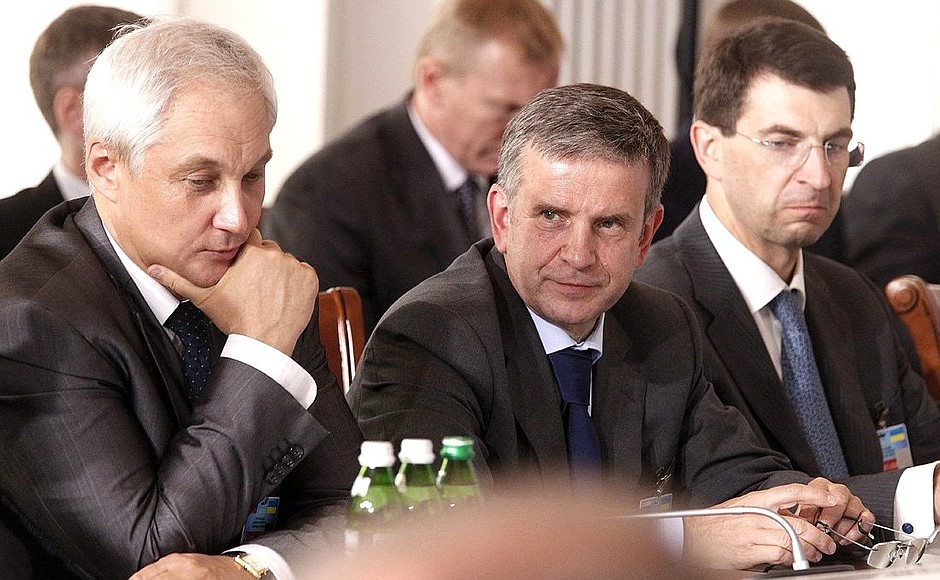 Before the beginning of the Meeting of the Russian-Ukrainian Interstate Commission.