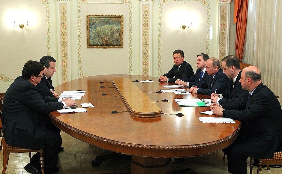 Встреча с Председателем Правительства, Министром внутренних дел Сербии Ивицей Дачичем.