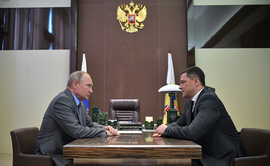 Meeting with Mikhail Vedernikov.