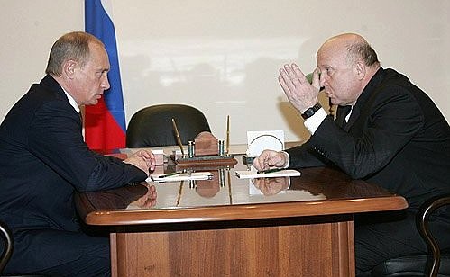 Рабочая встреча с губернатором Нижегородской области Валерием Шанцевым.