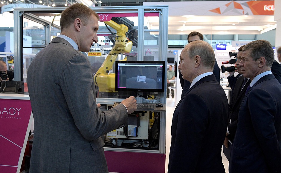 During a visit to the INNOPROM-2019 International Industrial Trade Fair.