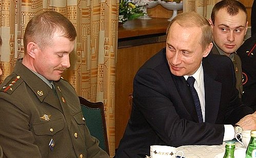President Putin meeting with young officers after the All-Army Conference of Officers of the Russian Armed Forces.