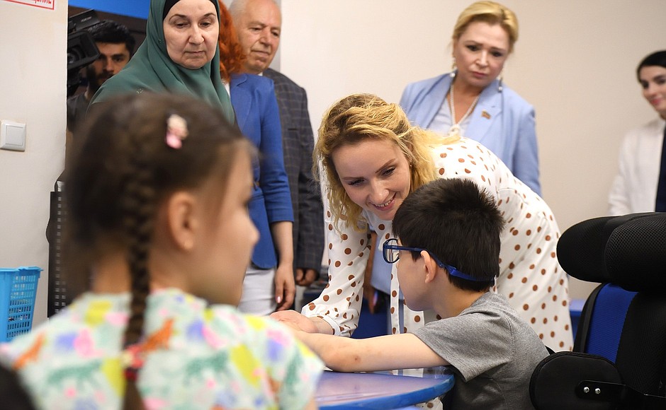 Presidential Commissioner for Children's Rights Maria Lvova-Belova on a working trip to Daghestan.