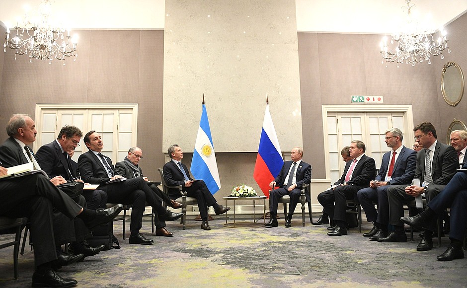 Встреча с Президентом Аргентинской Республики Маурисио Макри.
