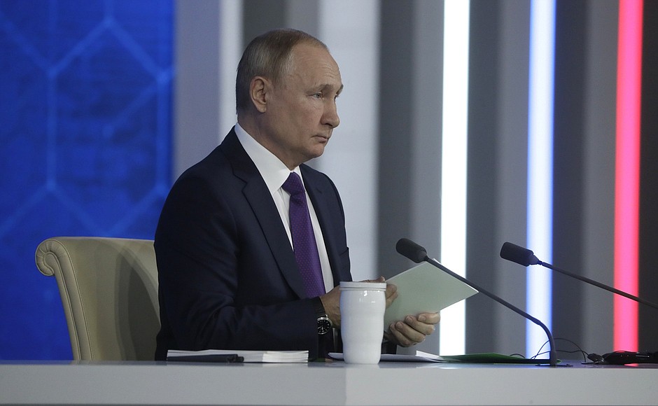 Большая пресс-конференции Владимира Путина.