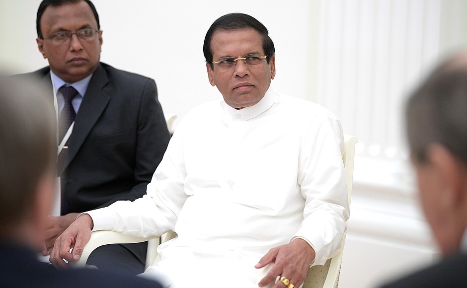 Президент Шри-Ланки Майтрипала Сирисена.
