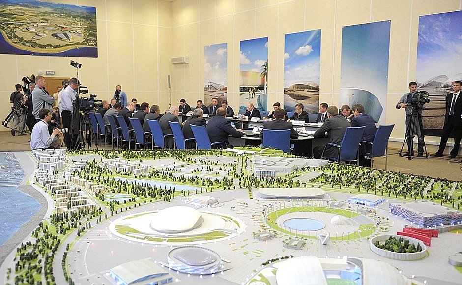 Meeting on preparations for the 2014 Sochi Olympics.