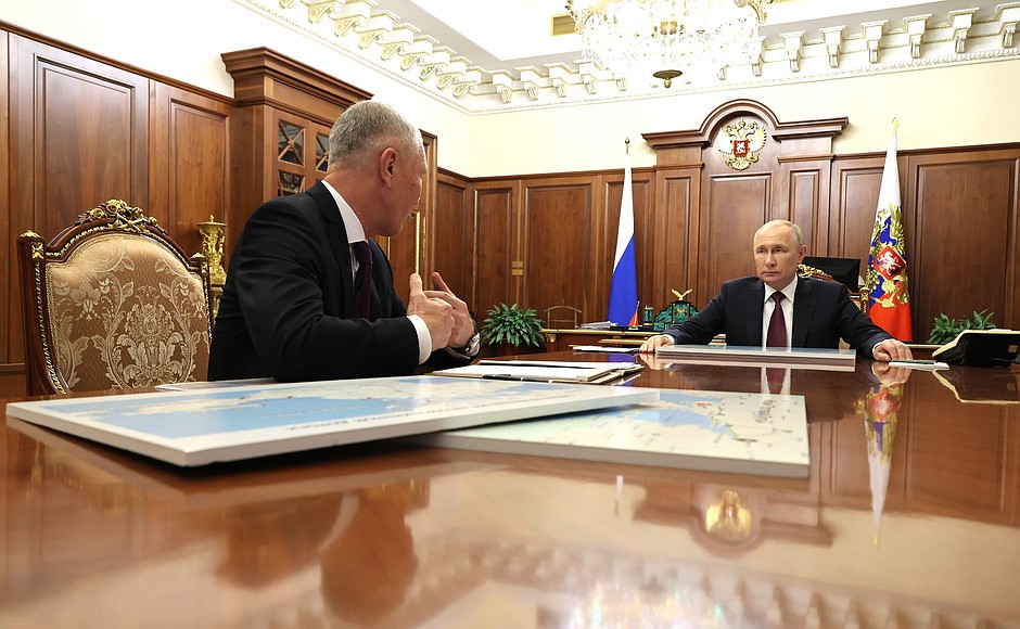 With Acting Governor of the Kherson Region Vladimir Saldo.