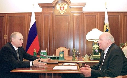 С Председателем Совета Федерации Егором Строевым.