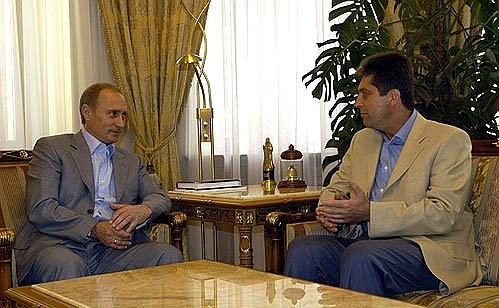 Краткая беседа с Президентом Болгарии Георгием Пырвановым.
