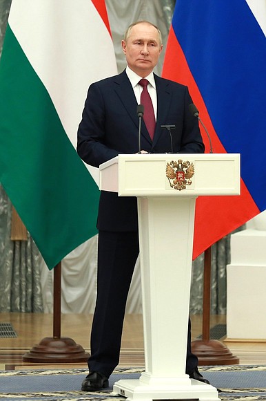 During a news conference following Russian-Hungarian talks.