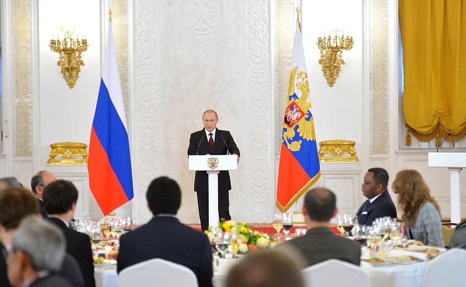 Speech at the presentation of Russian state decorations to foreign citizens.