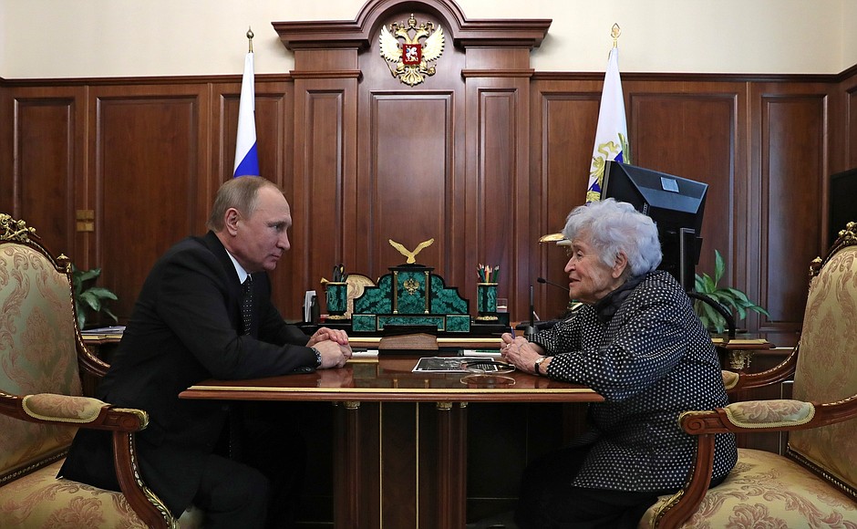 Встреча с президентом Государственного музея изобразительных искусств имени А.С.Пушкина Ириной Антоновой.