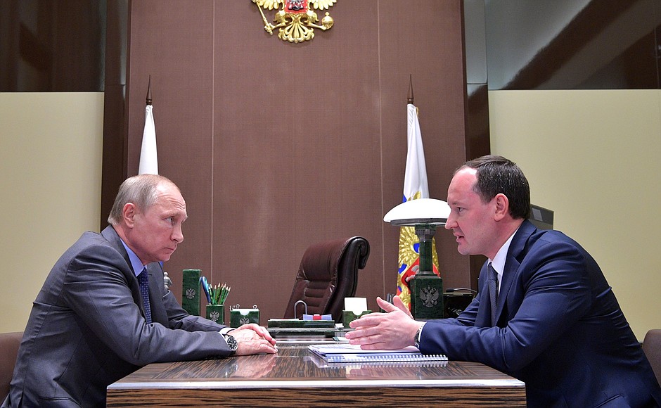 С генеральным директором, председателем правления публичного акционерного общества «Российские сети» Павлом Ливинским.