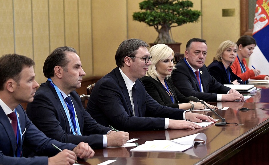 Встреча с Президентом Сербии Александром Вучичем.