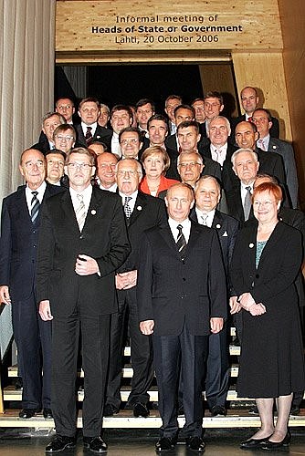 Участники неформального саммита Россия – ЕС.