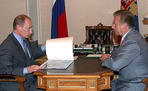 Meeting with President of the Russian Olympic Committee Leonid Tyagachev.