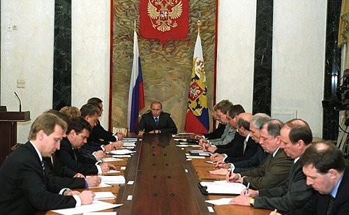 Putin and his Cabinet