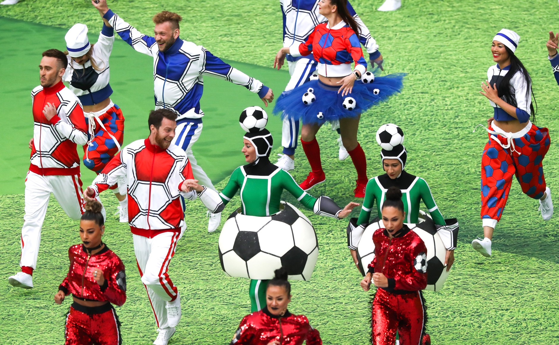 Церемония открытия чемпионата мира по футболу 2018 года. Фото ТАСС