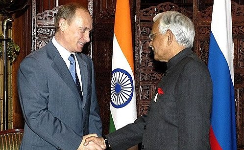 Meeting with Indian Foreign Minister Kanwar Natwar Singh.