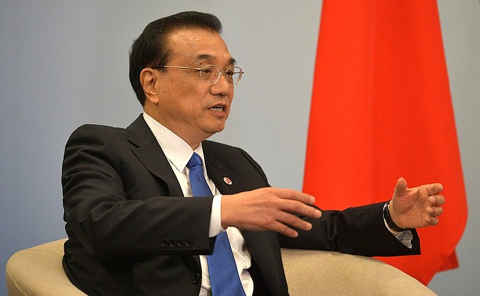 Премьер Госсовета КНР Ли Кэцян.