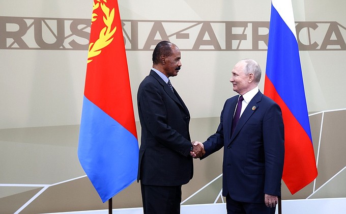 Встреча с Президентом Эритреи Исайясом Афеворки.