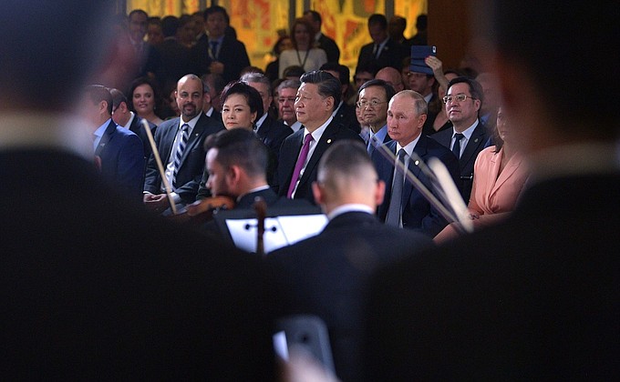 At a concert on the occasion of the BRICS summit.