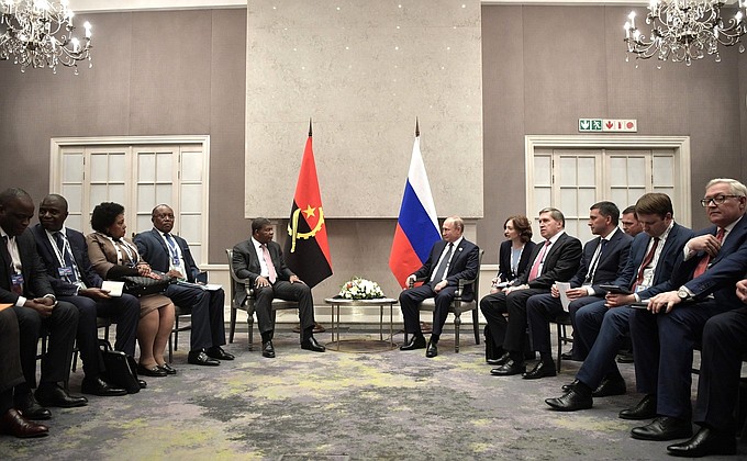 Meeting with President of Angola Joao Lourenco.