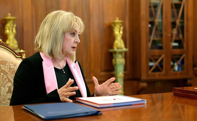 Meeting with Central Election Commission Chairperson Ella Pamfilova