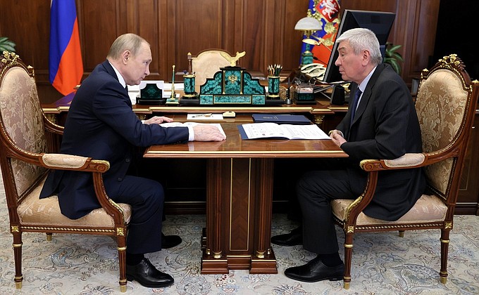 Meeting with Head of Federal Service for Financial Monitoring Yury Chikhanchin