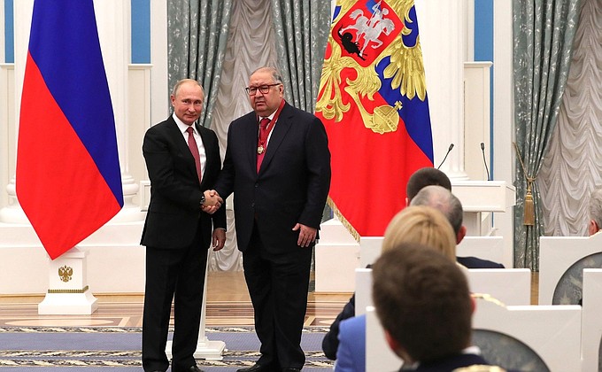 Principal shareholder of USM Holdings Alisher Usmanov was awarded the Order for Services to the Fatherland, III degree.