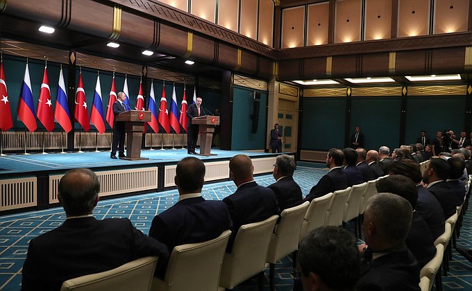 Press statements following Russian-Turkish talks.