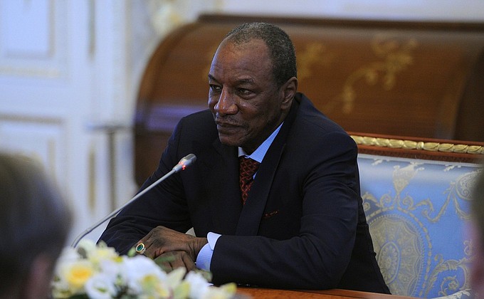 Президент Гвинейской Республики Альфа Конде.