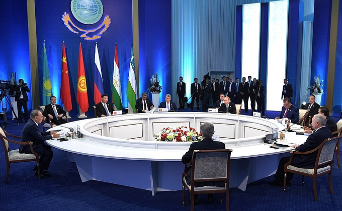 Speech at the restricted format meeting of the SCO Council of Heads of State.