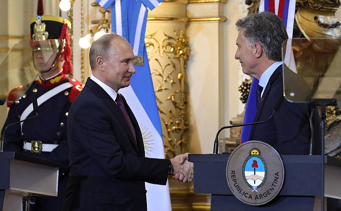 С Президентом Аргентины Маурисио Макри.