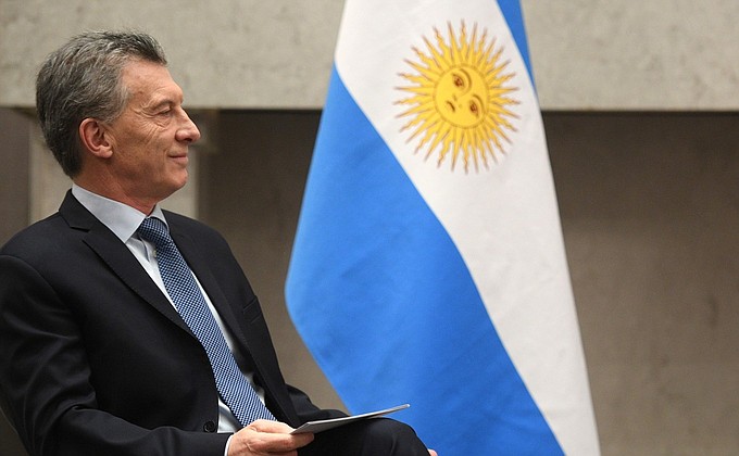 President of Argentine Republic Mauricio Macri.